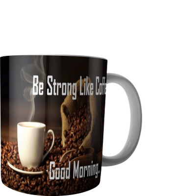 

RD Creations Specially Designed Good Morning Coffee PWMGM2034 Ceramic Mug(300 ml), Multicolor