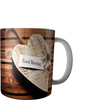 

RD Creations Specially Designed Good Morning Coffee PWMGM2112 Ceramic Mug(300 ml), Multicolor