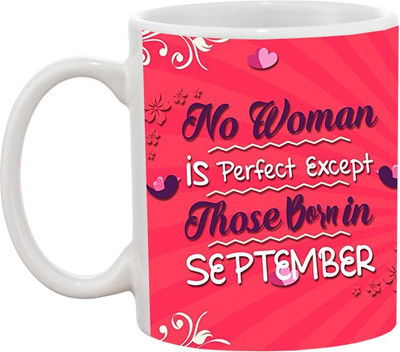 

Ashvah Perfect Woman Born in September Ceramic Mug(350 ml), White