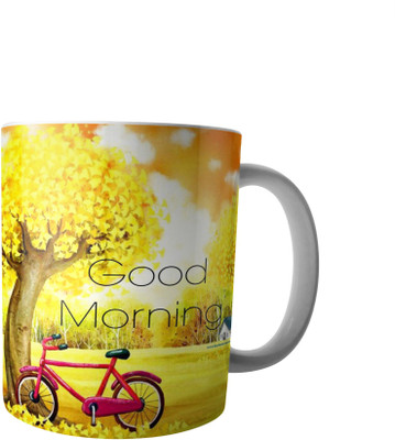 

RD Creations Specially Designed Good Morning Coffee PWMGM2043 Ceramic Mug(300 ml), Multicolor