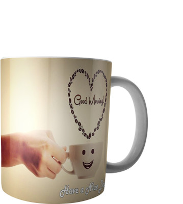 

RD Creations Specially Designed Good Morning Coffee PWMGM2095 Ceramic Mug(300 ml), Multicolor