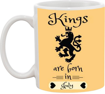

Ashvah Kings Are Born in July Ceramic Mug(350 ml), White
