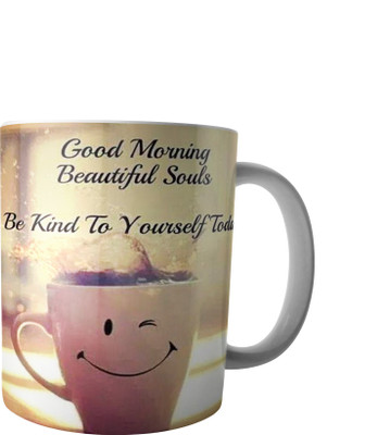 

RD Creations Specially Designed Good Morning Coffee PWMGM2109 Ceramic Mug(300 ml), Multicolor