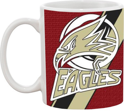 

Ashvah Eagles Ceramic Mug(350 ml), White