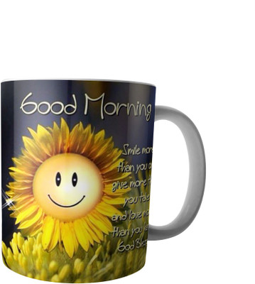 

RD Creations Specially Designed Good Morning Coffee PWMGM2044 Ceramic Mug(300 ml), Multicolor