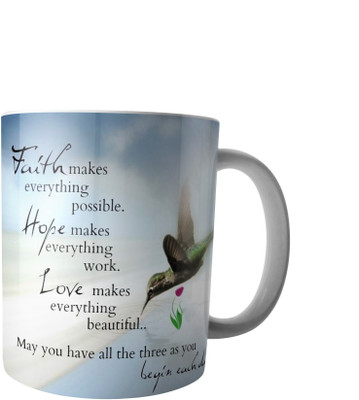 

RD Creations Specially Designed Good Morning Coffee PWMGM2101 Ceramic Mug(300 ml), Multicolor