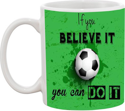 Ashvah If You Belive Ceramic Mug(350 ml), White