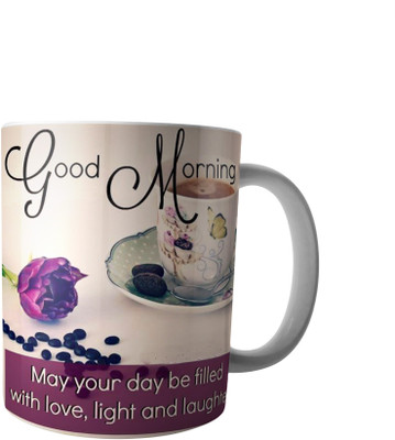 

RD Creations Specially Designed Good Morning Coffee PWMGM2038 Ceramic Mug(300 ml), Multicolor