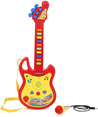 

Smiles Creation ™ Musical Guitar with Mike Toys for Kids(Multicolor)
