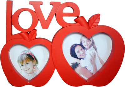 

RAINBOW PRINTS AND GIFTS Generic Photo Frame(Red, 2 Photos)