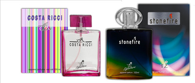 

TFZ Signature Exotic Costa Ricci and Stone Fire Perfume Combo 200ML Eau de Parfum - 200 ml(For Men & Women)