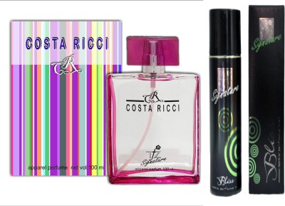 tfz Signature Exotic Costa Ricci and Bliss Perfume Combo 300ML Eau de Parfum  -  200 ml(For Men & Women)