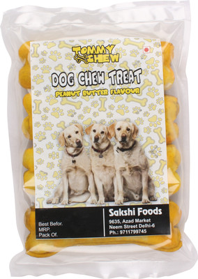 

TommyChew TommyChew Pressed Bones for Dogs 5 Inch Peanut flavour (Pack of 4) Dog Chew(450 g, Pack of 4)