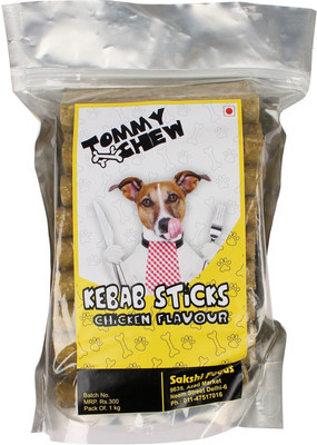 

TommyChew TommyChew Kebab Treat for Dogs Chicken flavour (950 gms) Chicken Dog Chew(950 g, Pack of 1)