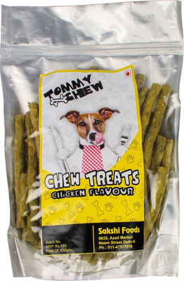 

TommyChew TommyChew Chew Treat for Dogs Chicken Flavour (450 gms) Chicken Dog Chew(450 g, Pack of 1)
