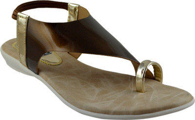 

Mega Steps Women Copper::Gold Flats