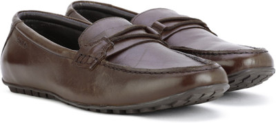 

Lee Cooper Leather Slip On Shoes For Men(Brown