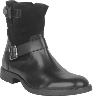 

Salt N Pepper 14-319 Ray Black Mid Ankle Boots For Men(Black