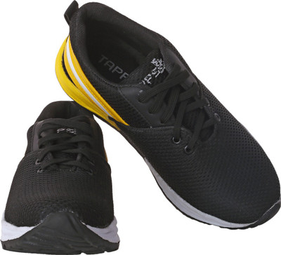 Tapps Running Shoes For Men(Black, Yellow