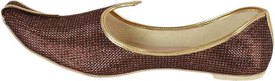 

Ramraj Men Synthetic Wedding Mojari Jutis For Men(Brown