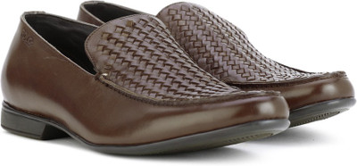 

Lee Cooper Leather Slip On Shoes For Men(Brown