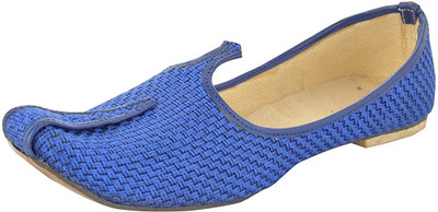 

Ramraj Men Synthetic Wedding Mojari Slip On For Men(Blue