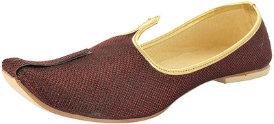 

Ramraj Men Synthetic Wedding Mojari Casuals For Men(Red