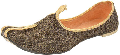 

Ramraj Men Synthetic Wedding Mojari Jutis For Men(Brown