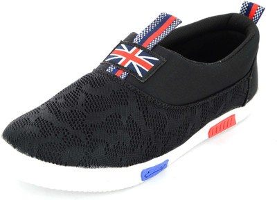 

Dinobirds Black stylish canvas shoes For Men(Black