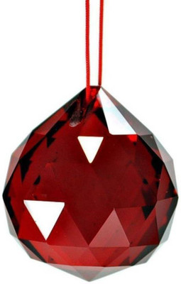 

GIRISHA AND SON Decorative Showpiece - 5 cm(Crystal, Red)
