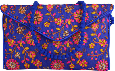 

Saashiwear Women Casual Blue Polyester Sling Bag