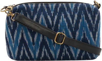 

Tarusa Women Casual Blue Leatherette Sling Bag