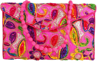 

Saashiwear Women Casual Pink Polyester Sling Bag