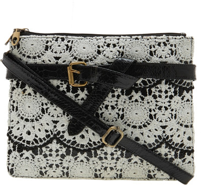 

Tarusa Women Casual White Leatherette Sling Bag