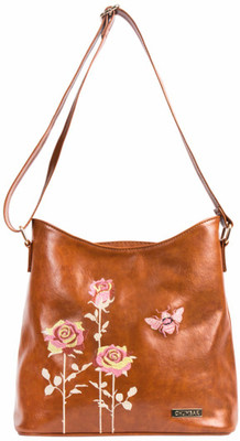

Chumbak Women Casual Tan PU, Polyester Sling Bag