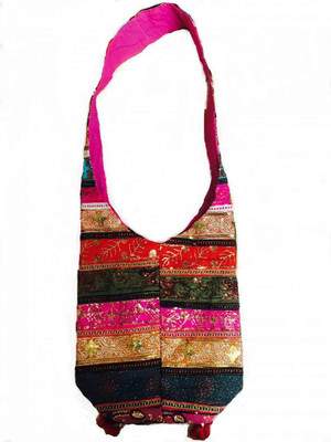 

TruOm Women Casual Multicolor Cotton Sling Bag