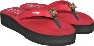 

Healthline Flip Flops, Red