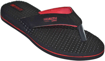

Health Line Flip Flops, Red