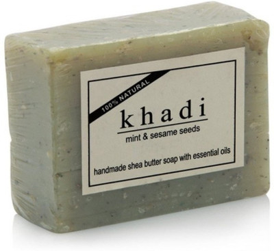 

Khadi Natural Mint & Sesame Seeds Soap(400 g, Pack of 4)