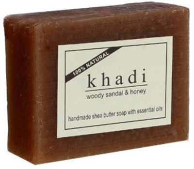 

Khadi Natural Woody Sandal & Honey Soap(400 g, Pack of 4)