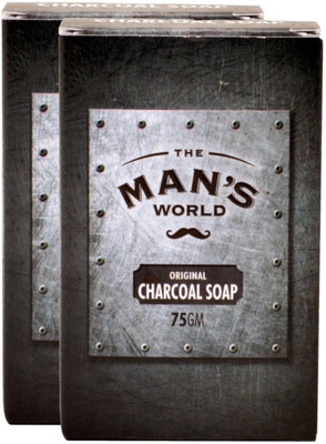 

The Man's World Charcoal Soap - 75g (set of 2)(150 g)