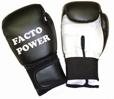 

FACTO POWER RED COLOR BOXING GLOVES 12OZ Boxing Gloves (Free Size, White, Black), Black;white