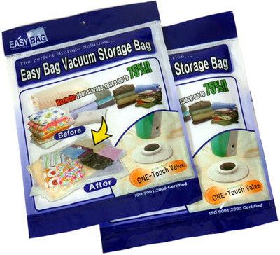 

Easy Bag 2 Jumbo High Volume Storage Vaccum Bags, Travel Storage Vaccum Bags(Pack of 2)
