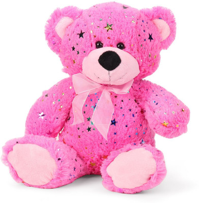 

Starwalk Bear Plush Pink Color with Bow 25cm - 25 cm(Multicolor)