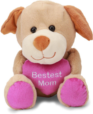 

Starwalk Dog Plush Holding Heart (World's Best Mum) - 23 cm(Multicolor)