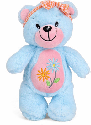 

My Baby Excels Light Blue Bear Plush with band on head 25 cm - 25 cm(Multicolor)