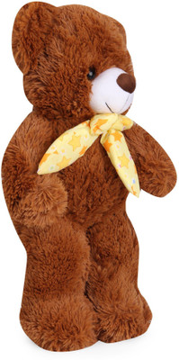 

Starwalk Dark Brown Bear Plush with Heart Printed Scarf 50 cm - 50 cm(Multicolor)