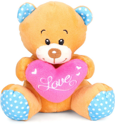 

Starwalk Brown Bear Plush with Pink Heart 14 cm - 14 cm(Multicolor)