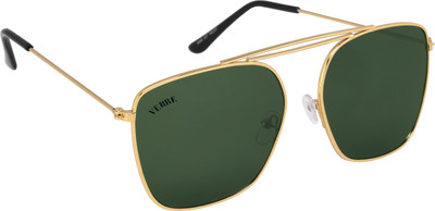 

Verre Retro Square Sunglasses(Green)