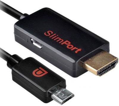 

Smart Tech TV-out Cable SlimPort to HDMI Cable 1.8 meter(Black, For TV)